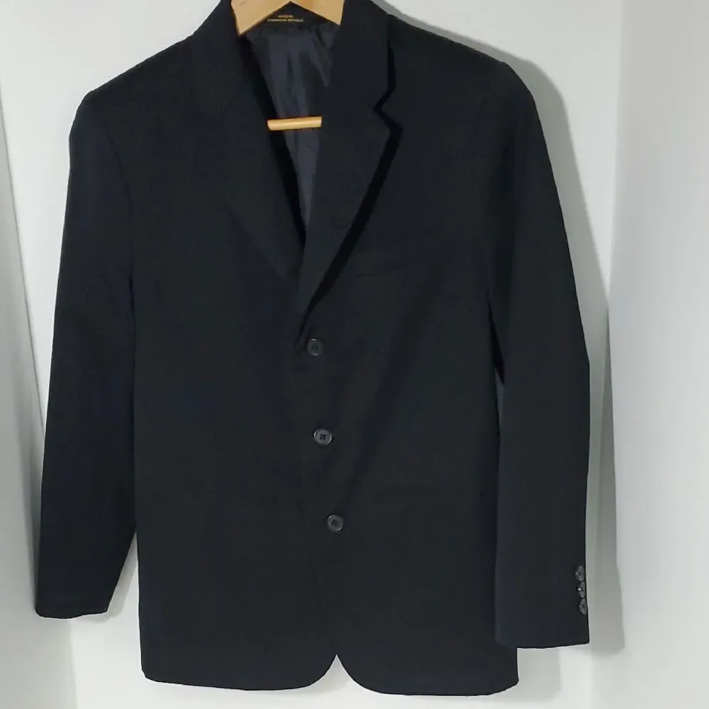 Arrow Boy's Black Sport Coat Suit Jacket Size 14